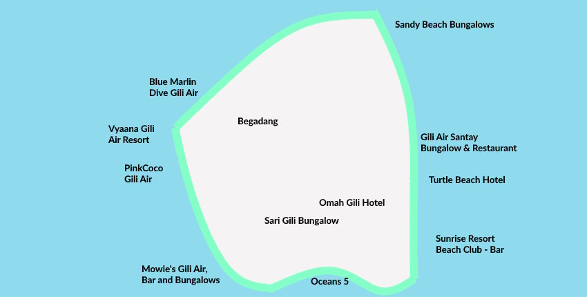 Gili Air Accommodation: Best Gili Air Hotels