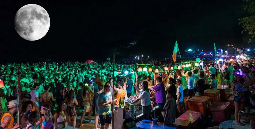 Unique things to do in Thailand for couples - Full Moon Party on Koh Phangan