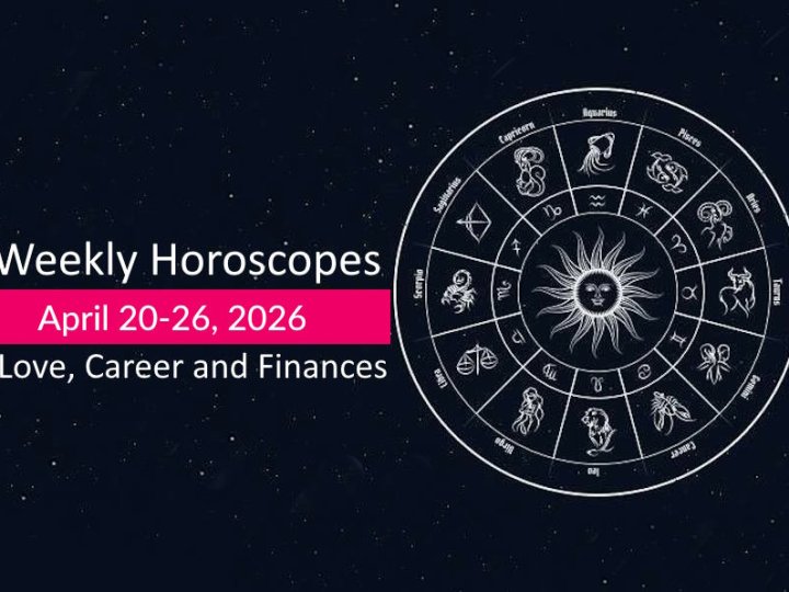Weekly horoscope predictions April 20-26, 2026 (love, work, money, health, career)